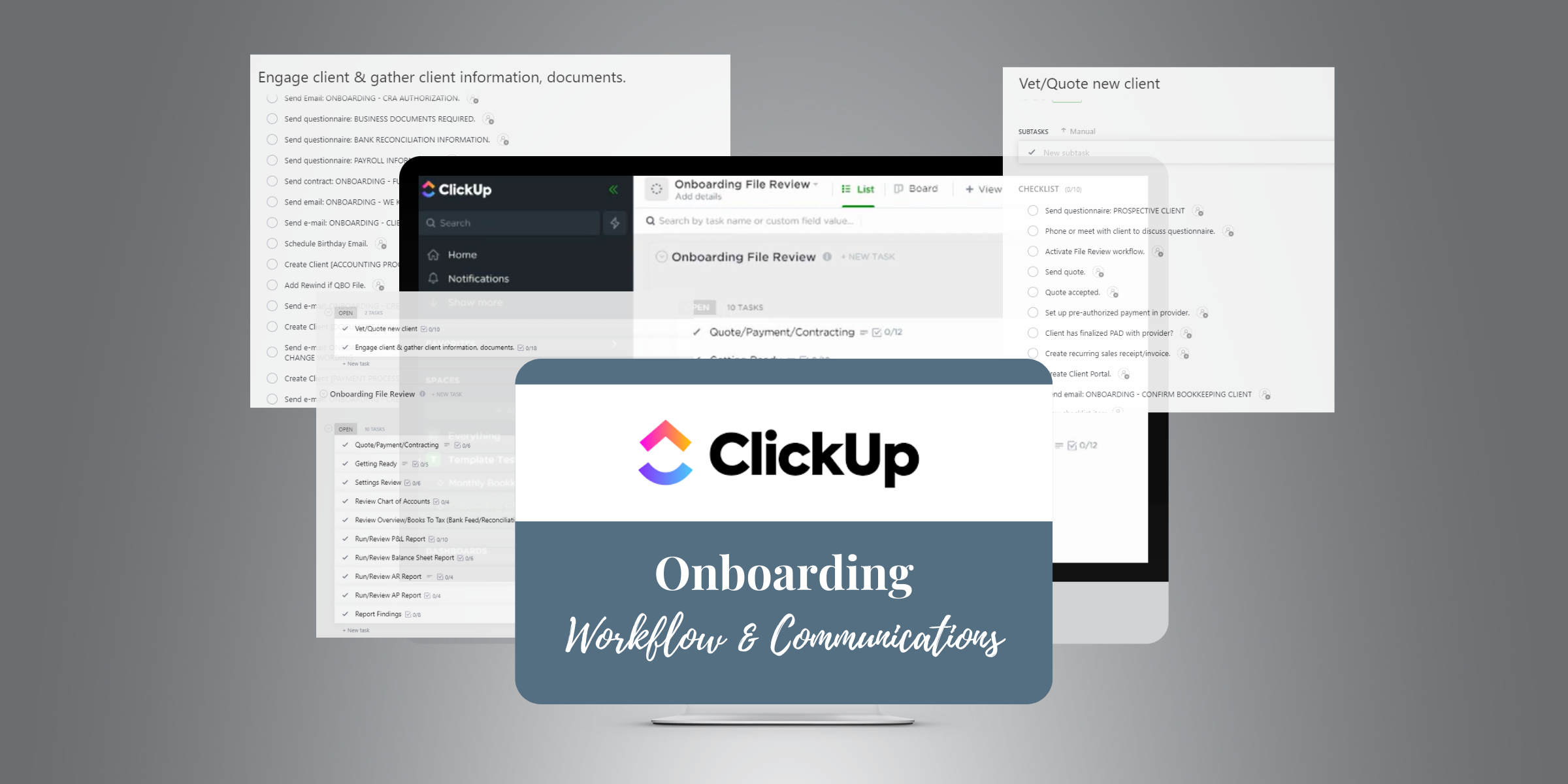 ClickUp Onboarding Workflow and Communications
