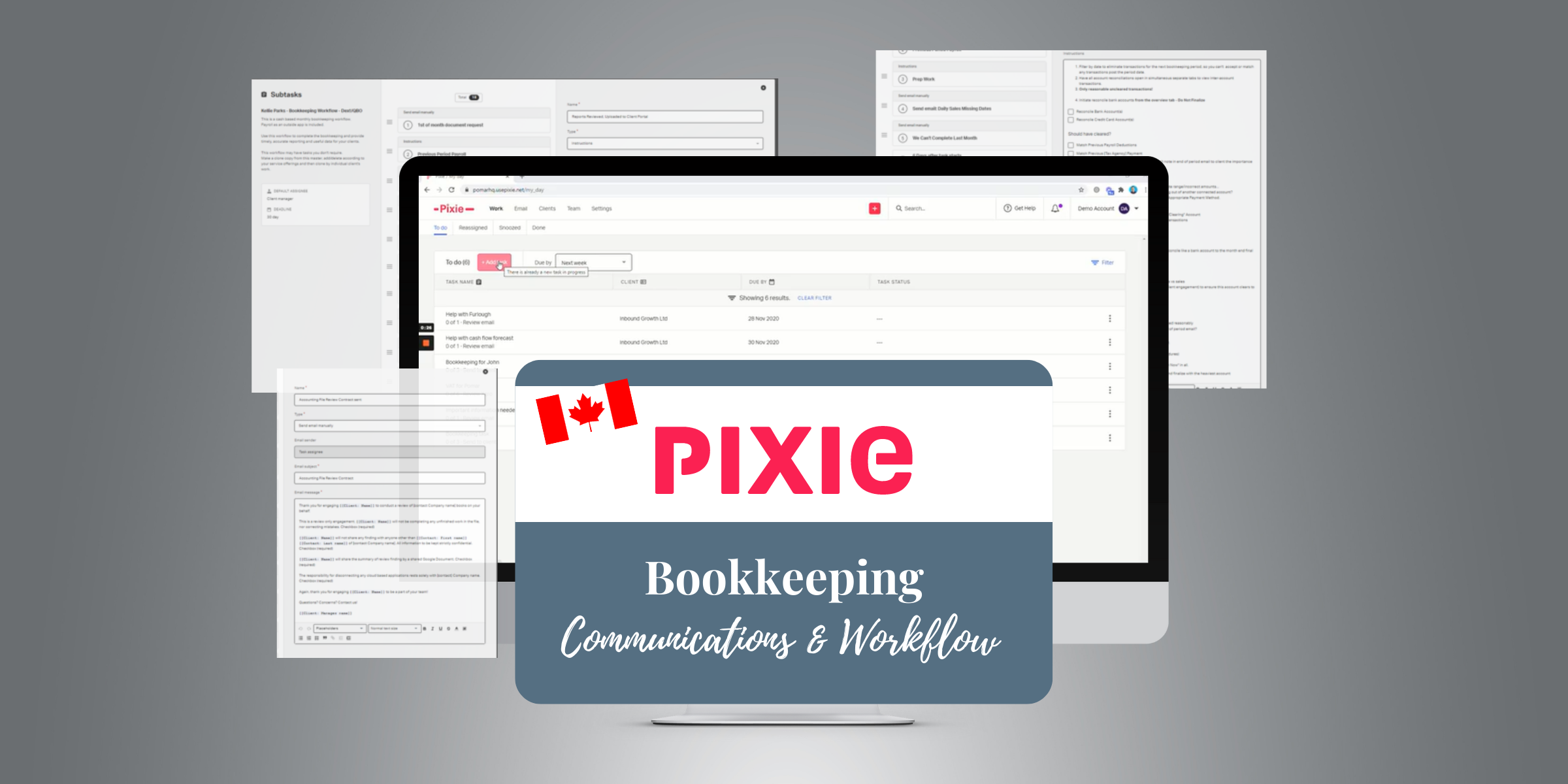 Pixie - Canadian Version - Bookkeeping Communications and Workflow
